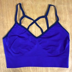 Nike sports bra blue size medium
